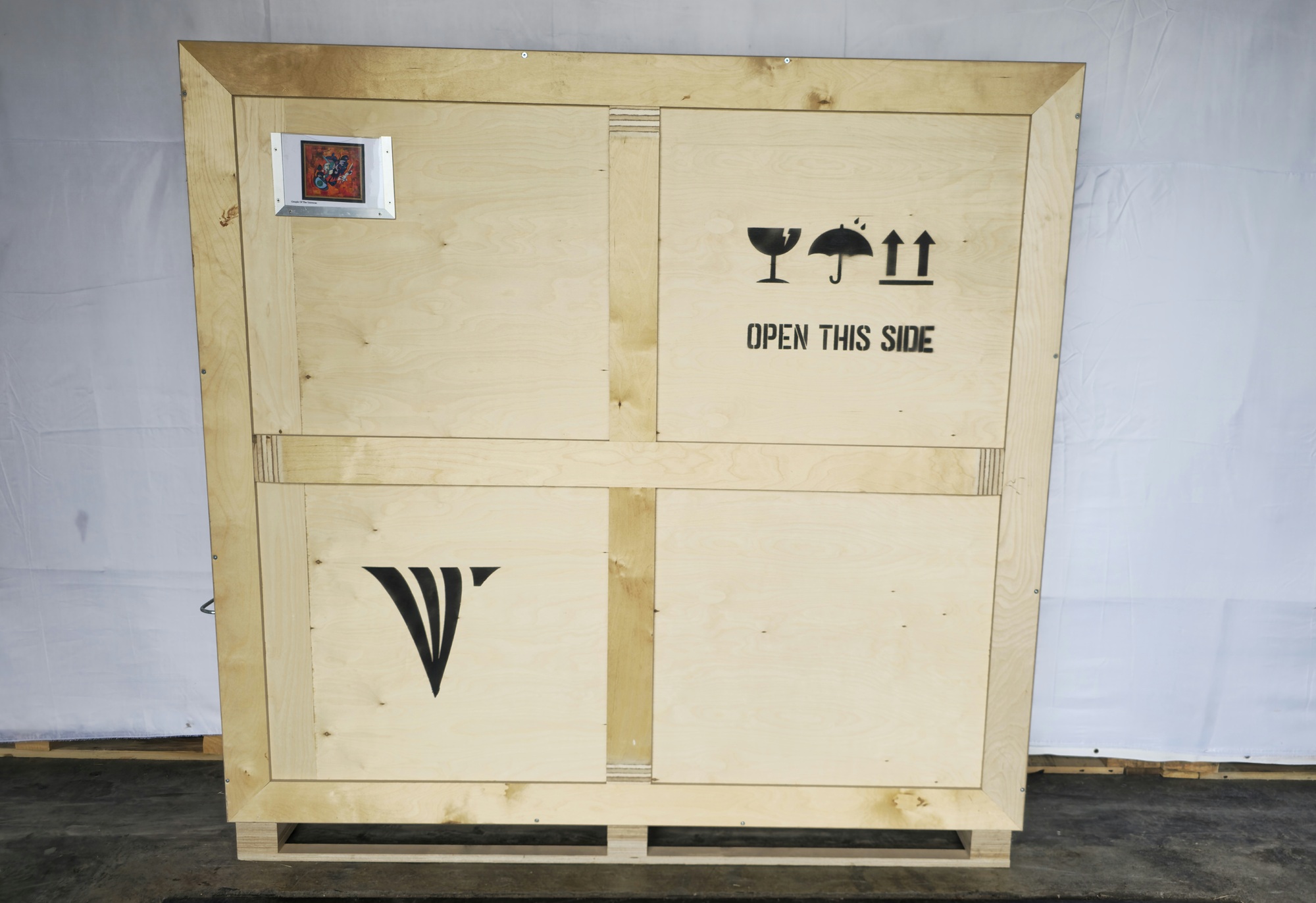 Caisse de transport pour Le Couple de l’Univers, 2006