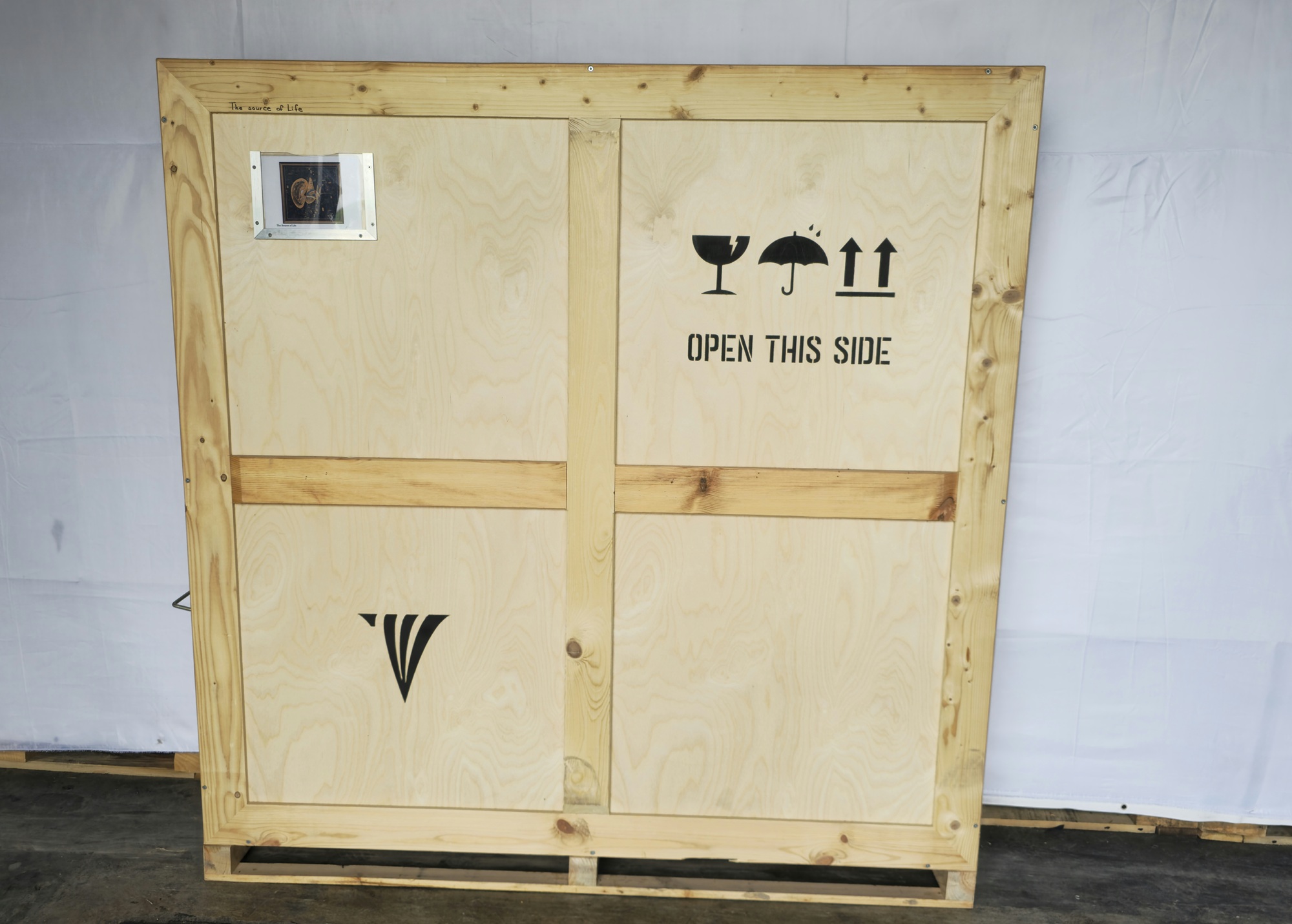 Caisse de transport pour La source de la vie, 2007