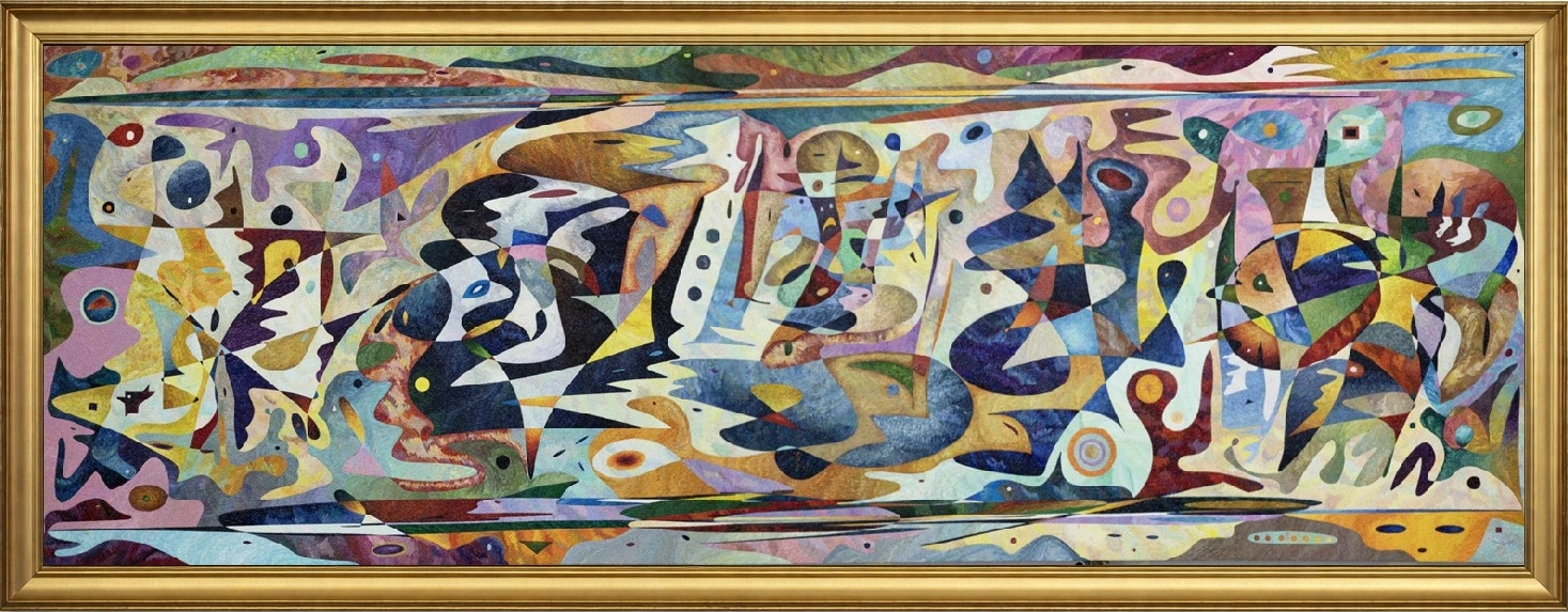 Caodaïsme – monumental oil painting by Gheorghe Virtosu
