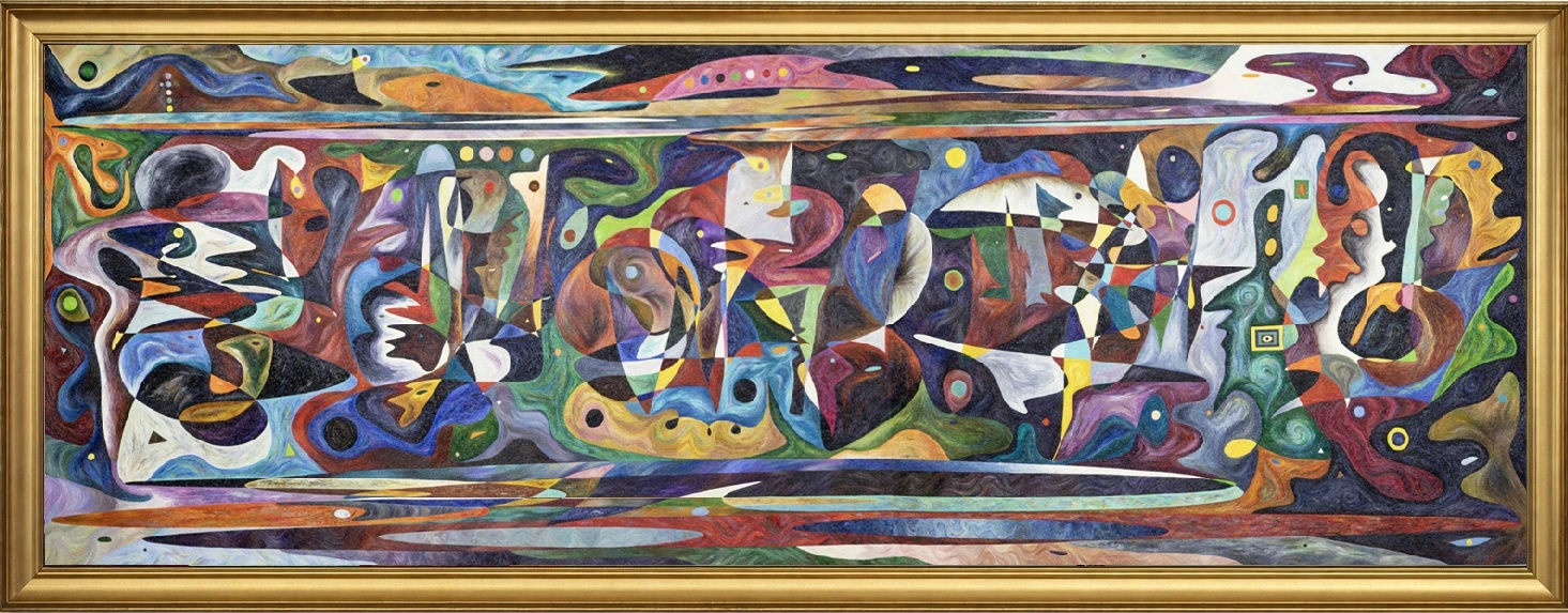 Christianisme – monumental oil painting by Gheorghe Virtosu