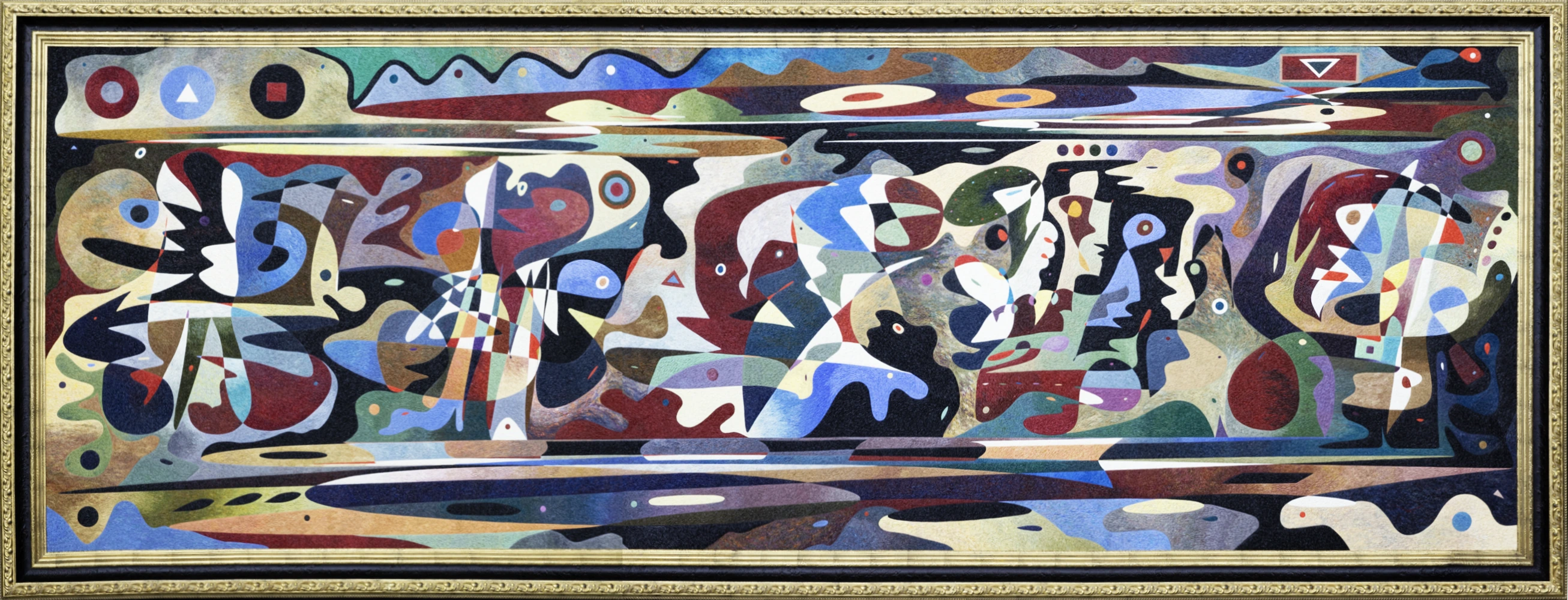 Islam – monumental oil painting by Gheorghe Virtosu