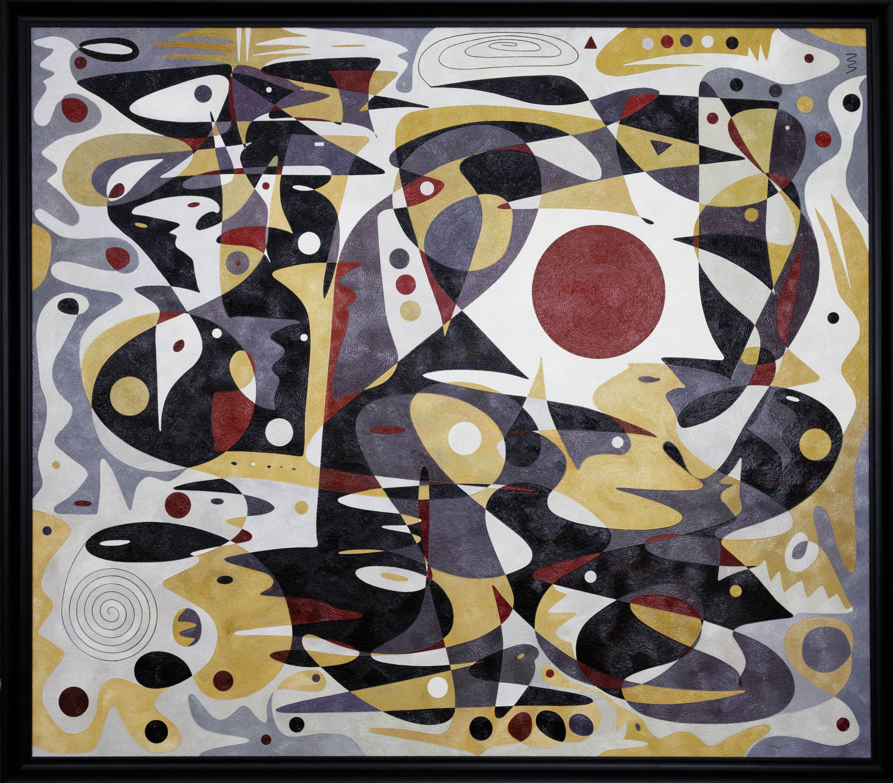 Opération Hawaï – monumental oil painting by Gheorghe Virtosu