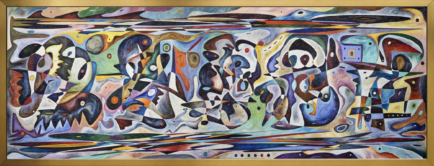 Judaïsme – monumental oil painting by Gheorghe Virtosu