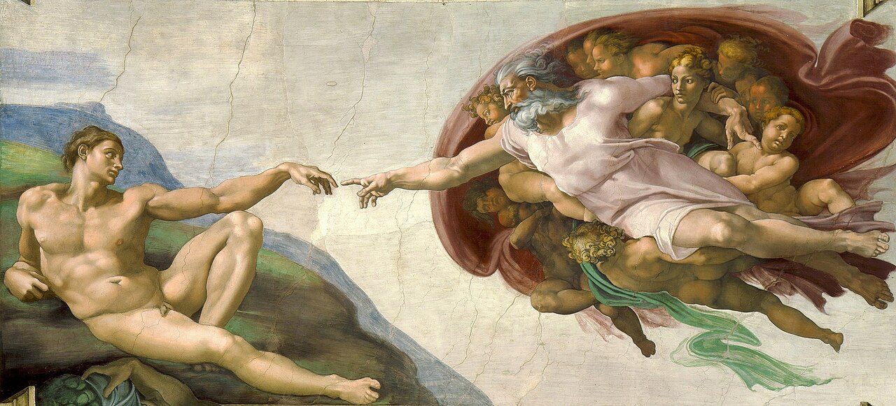 Michel-Ange, La Création d’Adam, 1512