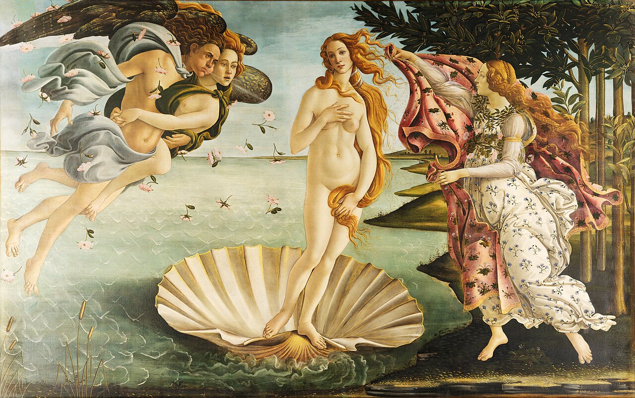 Sandro Botticelli, La Naissance de Vénus, vers 1485-1486